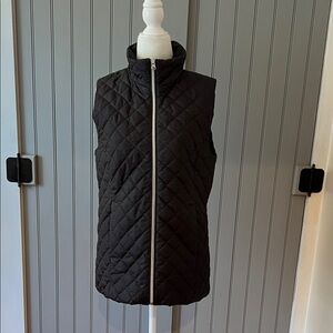 Banana Republic Black Quilted Vest